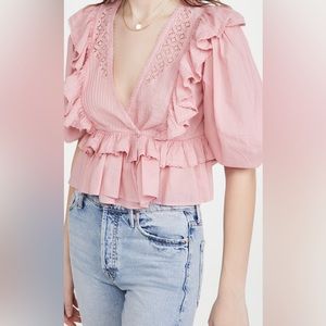 Pink farm rio blouse